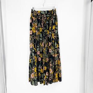 Angie High Waisted Wide Leg Floral Pant Size XS
